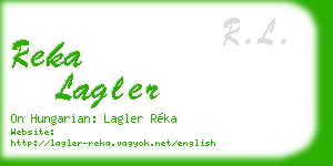 reka lagler business card