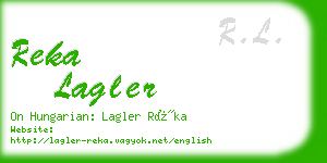 reka lagler business card